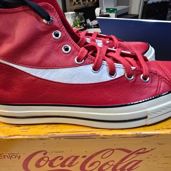 Converse x Coca-Cola Chuck 70 Leather 2025 COKE Mens Size 9.5 (10) NEW A17888C - Picture 7 of 14